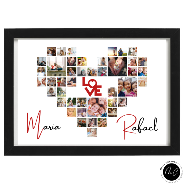 Cuadro CORAZON Collage de una vida - Imagen 2