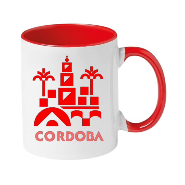 Taza con asa y fondo de colores "CORDOBA" - Imagen 4