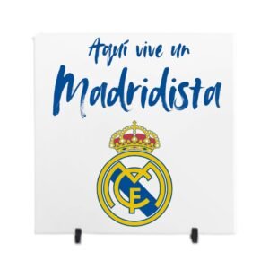 Azulejo cerámico "Aqui vive un hincha de..."