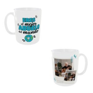 Taza blanca 11 onzas "Eres el mejor ABUELO del mundo"