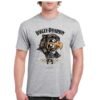 Camiseta de algodón de color gris personalizada con la famosa águila de la archi conocida marca motera HARLEY DAVIDSON