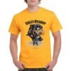 Camiseta de algodón de color naranja personalizada con la famosa águila de la archi conocida marca motera HARLEY DAVIDSON
