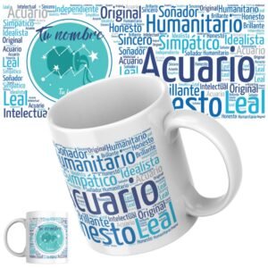 Taza cerámica 11 oz. "SIGNOS DEL ZODIACO - personalizados"