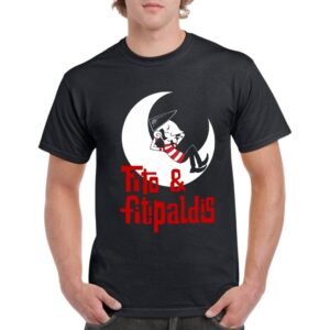 Camiseta unisex 100% algodón "FITO & FITIPALDIS acostado en la luna"