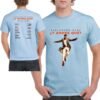 Camiseta azul celeste Alejandro Sanz gira 2026 diseño concierto