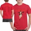 Camiseta roja Alejandro Sanz tour 2026 camiseta unisex
