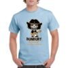Camiseta Bunbury Kids azul celeste con diseño rockero