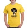 Camiseta Bunbury Kids mostaza con diseño rockero