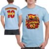 Camiseta personalizada España 2026 color celeste con nombre y dorsal