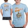 Camiseta Hombres G Gira 2026 azul celeste para concierto y festival de música