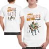 Camiseta Hombres G Gira 2026 blanca unisex con estampado vintage frontal y trasero