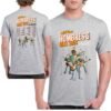 Camiseta Hombres G Gira 2026 blanca unisex con estampado vintage frontal y trasero