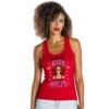 Camiseta roja personalizada para despedida de soltera de la novia con diseño divertido para celebrar con amigas.