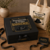 Caja regalo El Barrio deluxe cerrada con diseño Denominación de Origen Barrieros y tote bag a juego