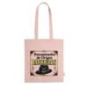 Tote bag rosa claro Denominación de Origen Barrieros personalizable en algodón reciclado