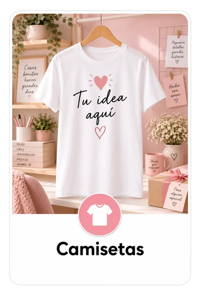 Camiseta personalizada con diseño a medida creada por Maite Crafts