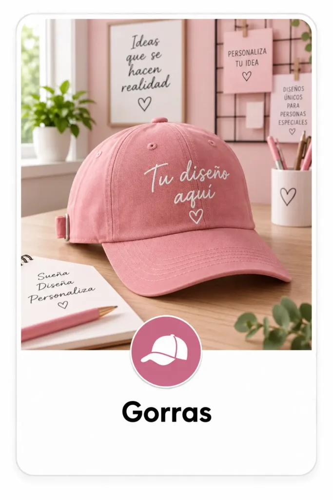 Gorra personalizada con diseño a medida de Maite Crafts