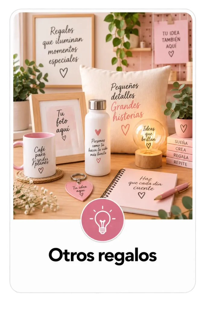 Selección de regalos personalizados originales creados por Maite Crafts