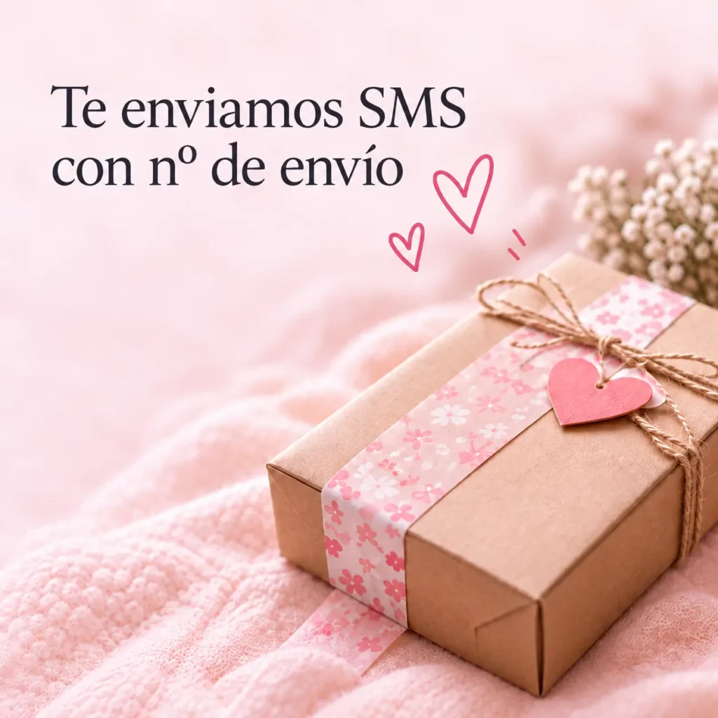 SMS con número de seguimiento del pedido de Maite Crafts