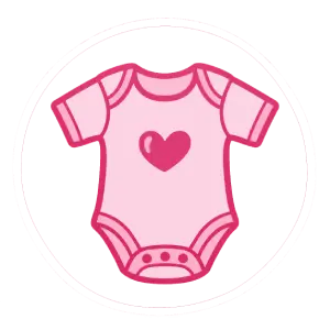 Icono de bebé e infantil con body para Maite Crafts