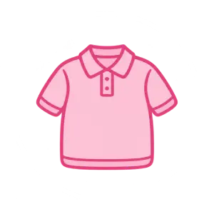 Icono de polo de manga corta para guía de tallas de Maite Crafts