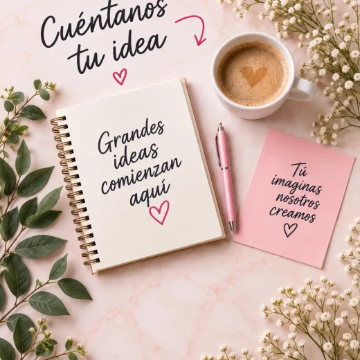 Cuéntanos tu idea y la convertimos en un regalo personalizado